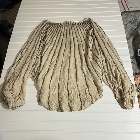 NWT Addison Cocktail Top with brown beads (Size M) - Picture 12 of 12